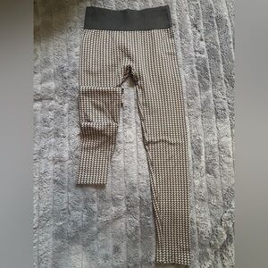 French Laundry Black & White Houndstooth Knit Panel